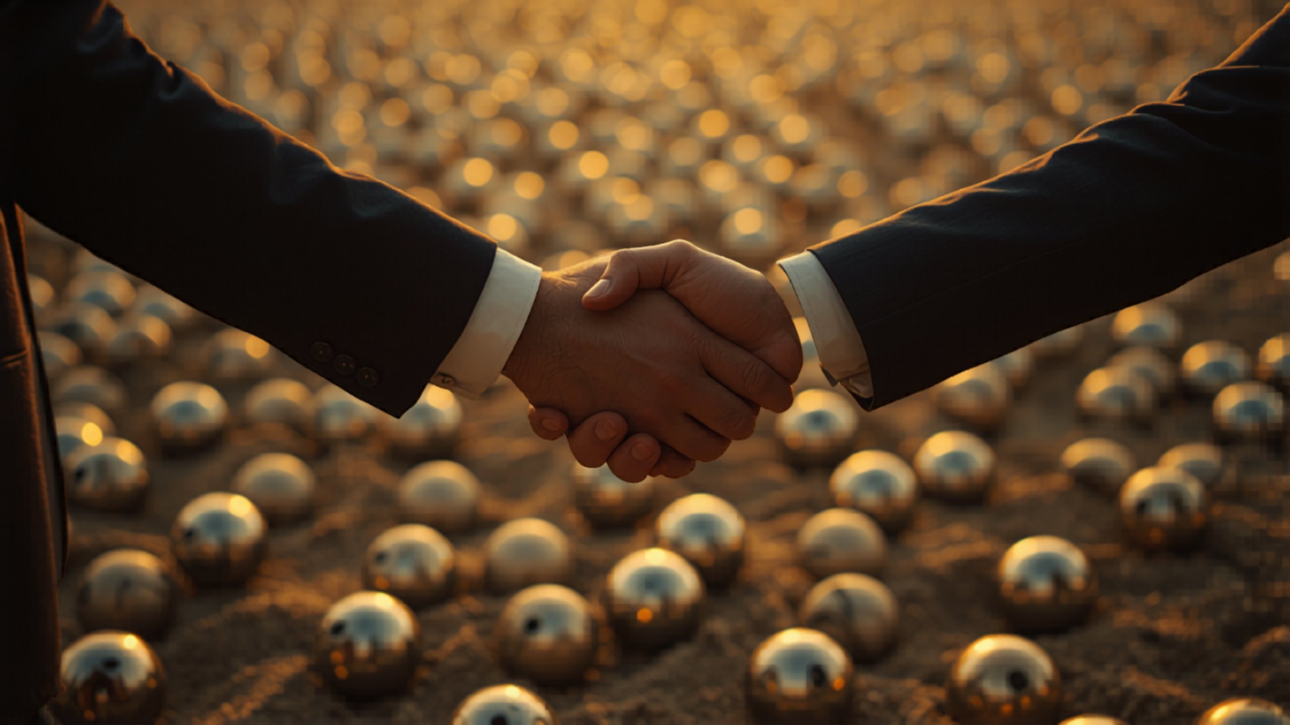 Handshake mit Boule-Kugeln